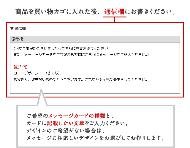 カードのご注文方法
