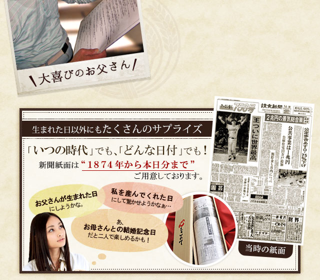 新聞はどんな日付でもOK