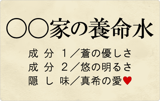 成分表示サンプル2